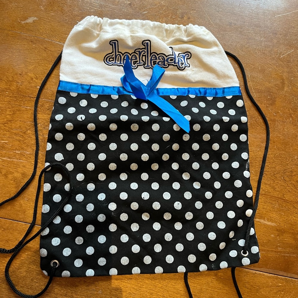 Cheerleader drawstring bag